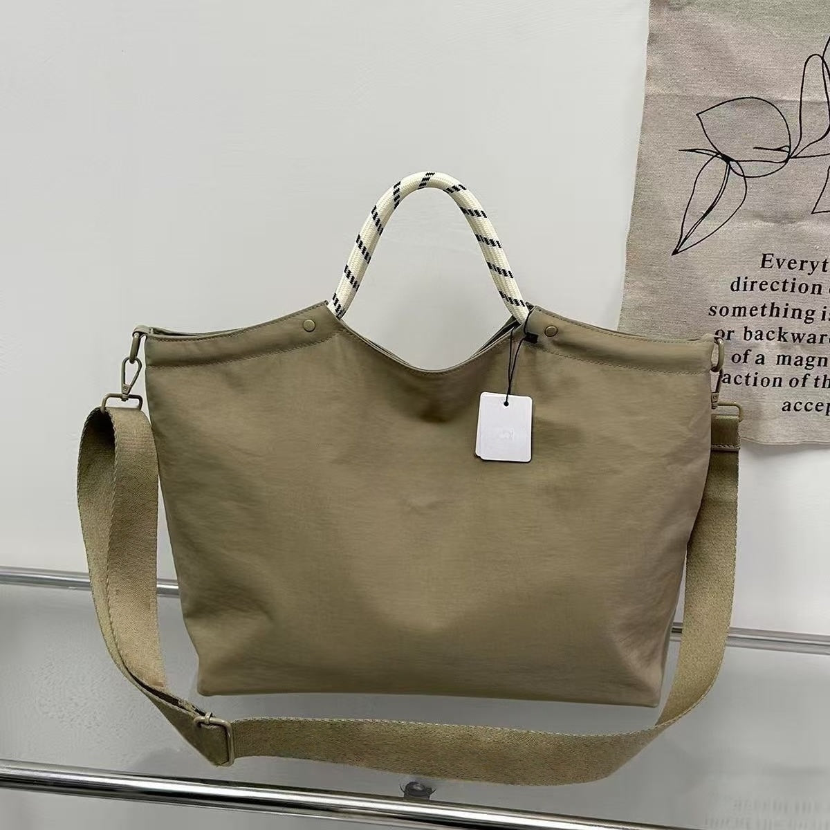 T588-943 Large capacity tote shoulder and armpit handbag