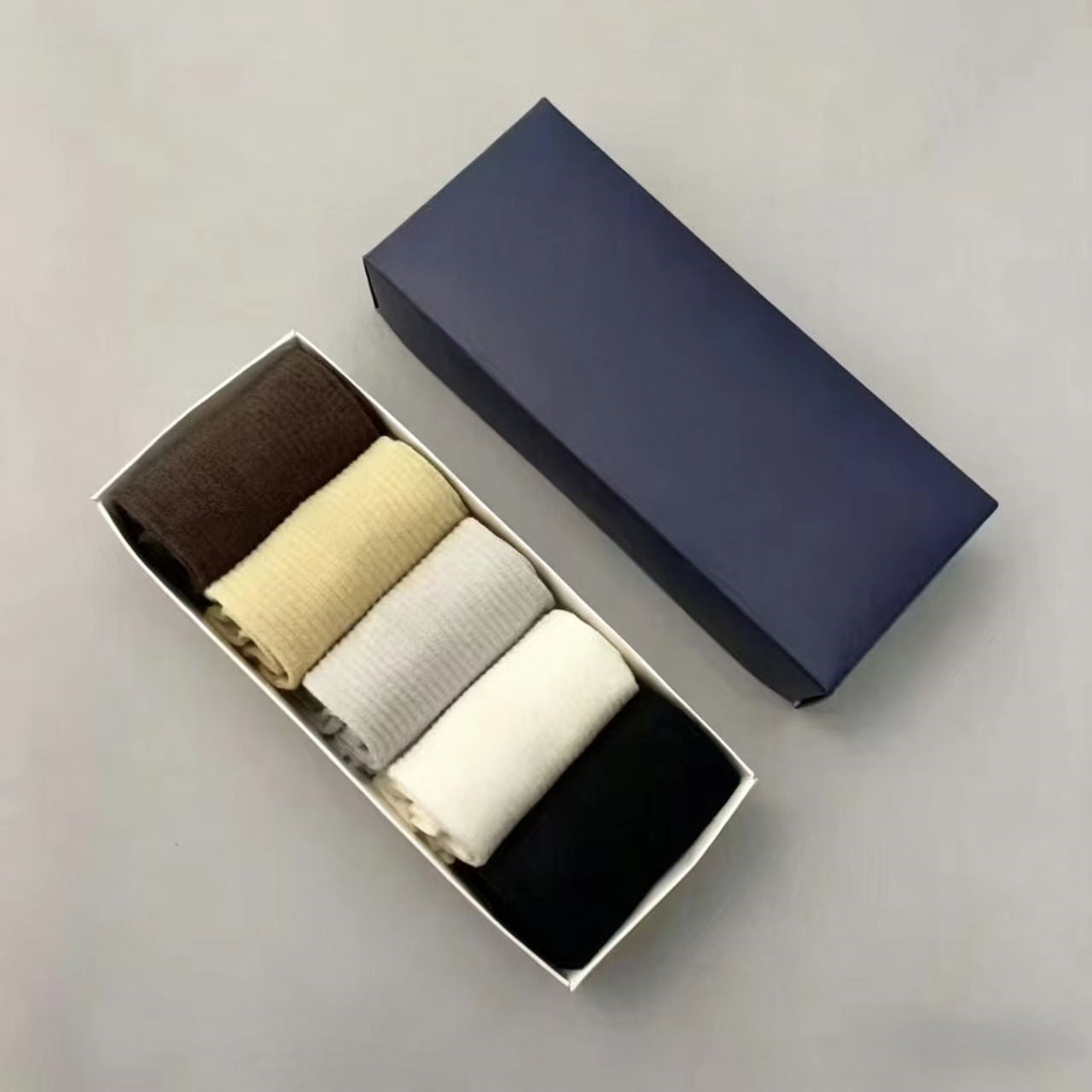 T588-1111 Boxed solid color casual versatile breathable