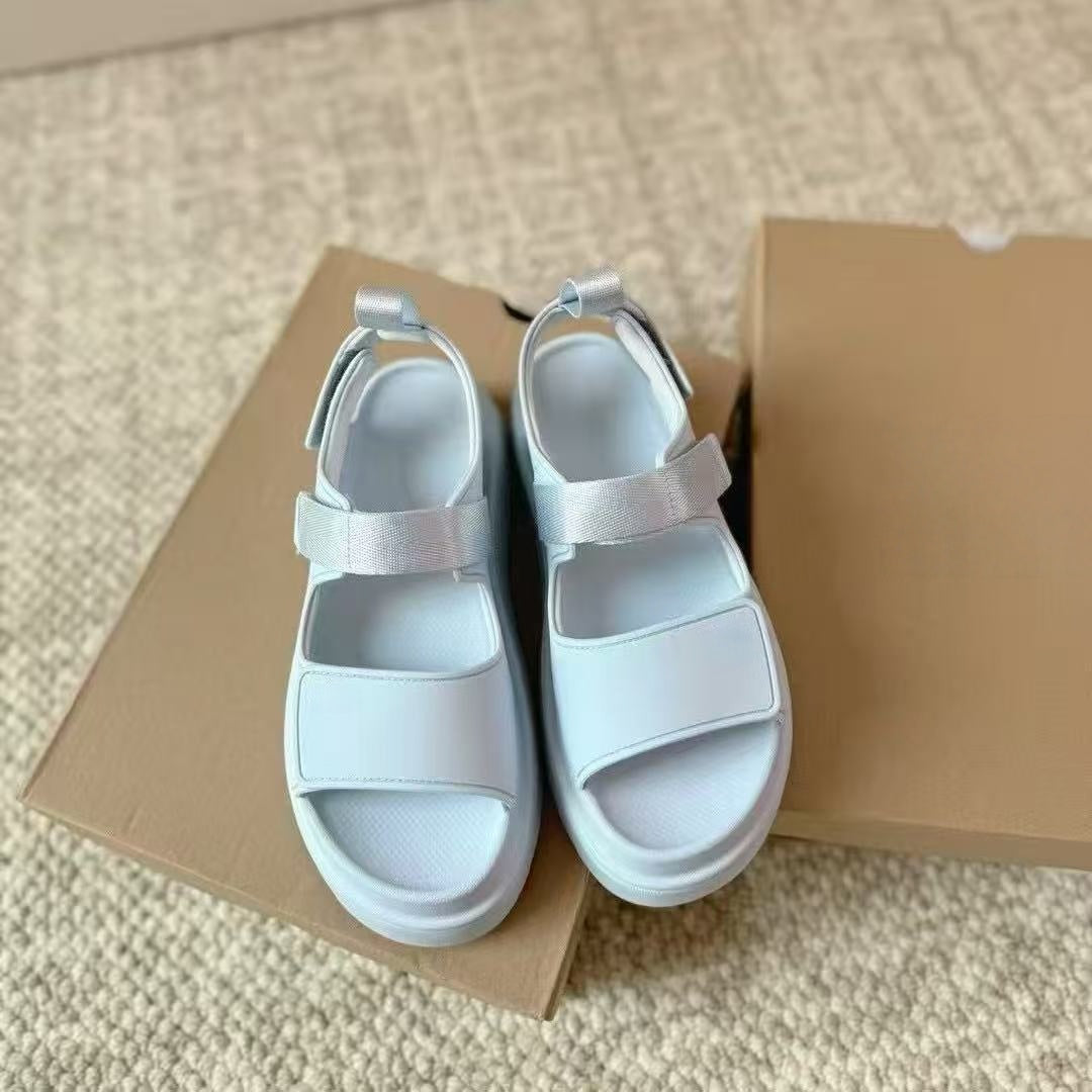 T588-1015  Summer Sandals Beach Thick Bottom