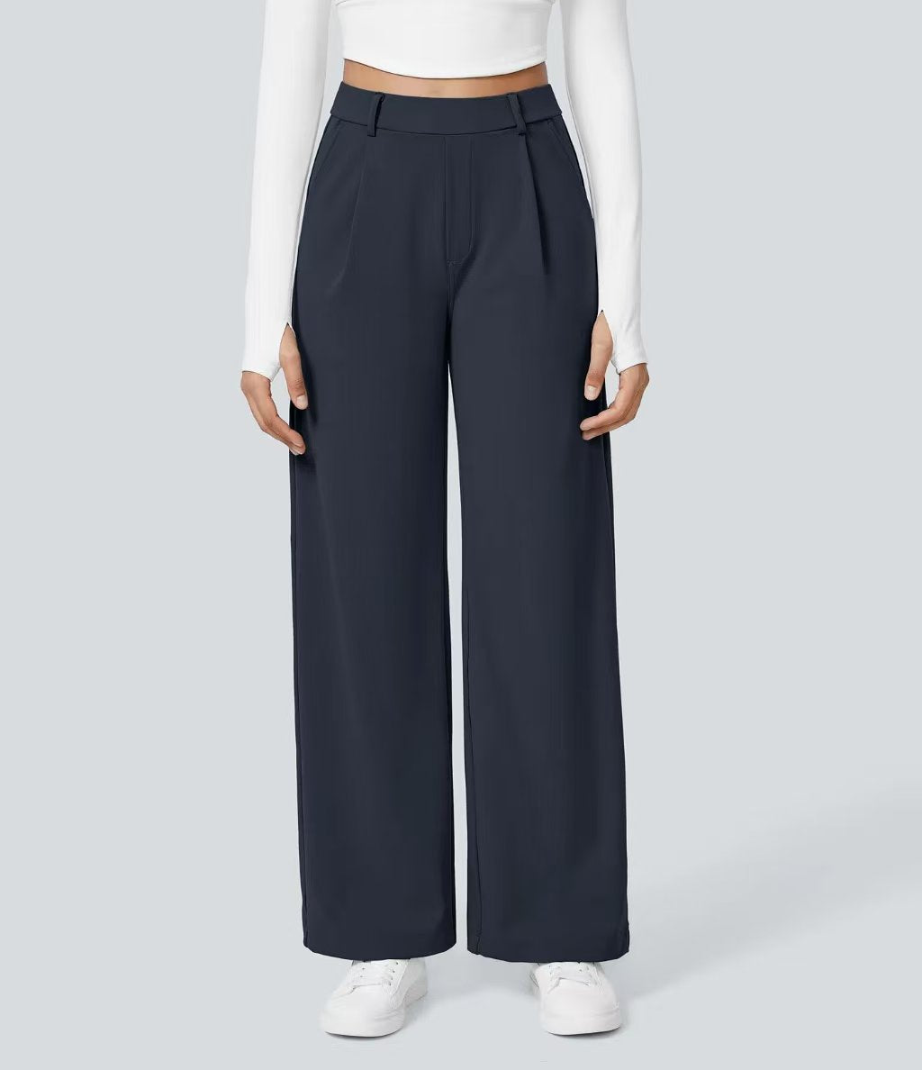 T588-953 Ladies' loose suit long pants outdoor casual straight tube