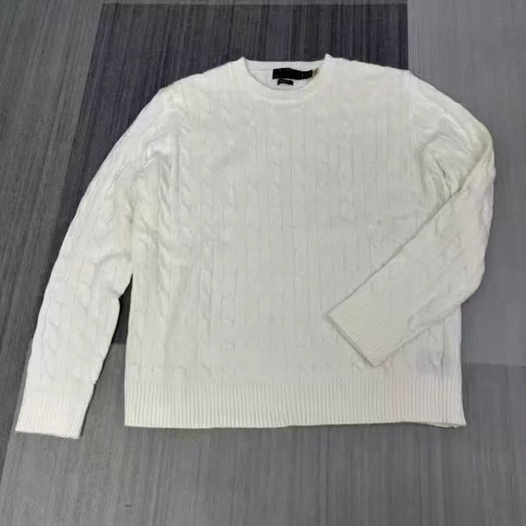 T588-889 Embroidered knitted sweater round neck pullover for men and women