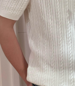 T588-1134  Men's short sleeved knitted shirt
