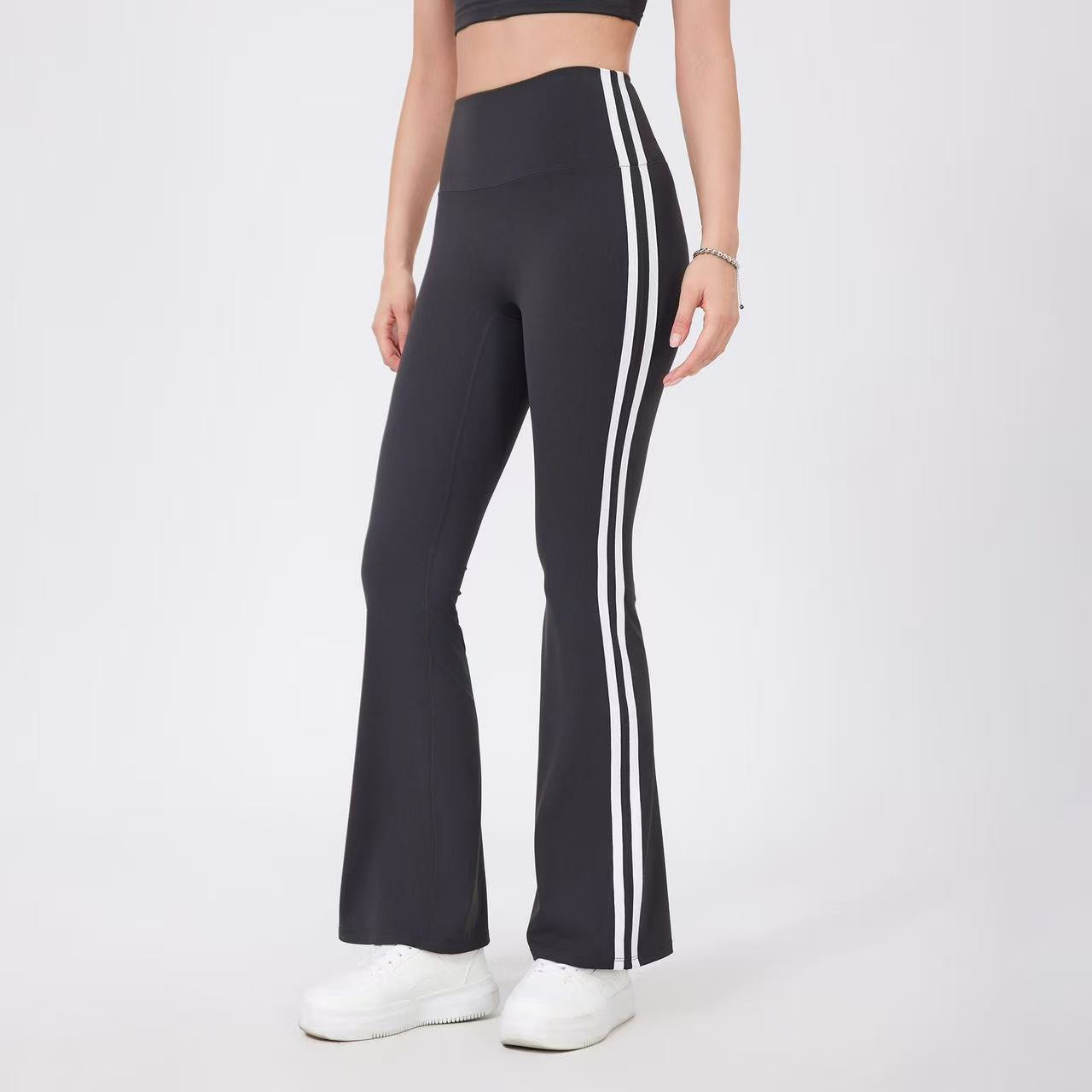 T588-847  High waisted yoga bell bottoms