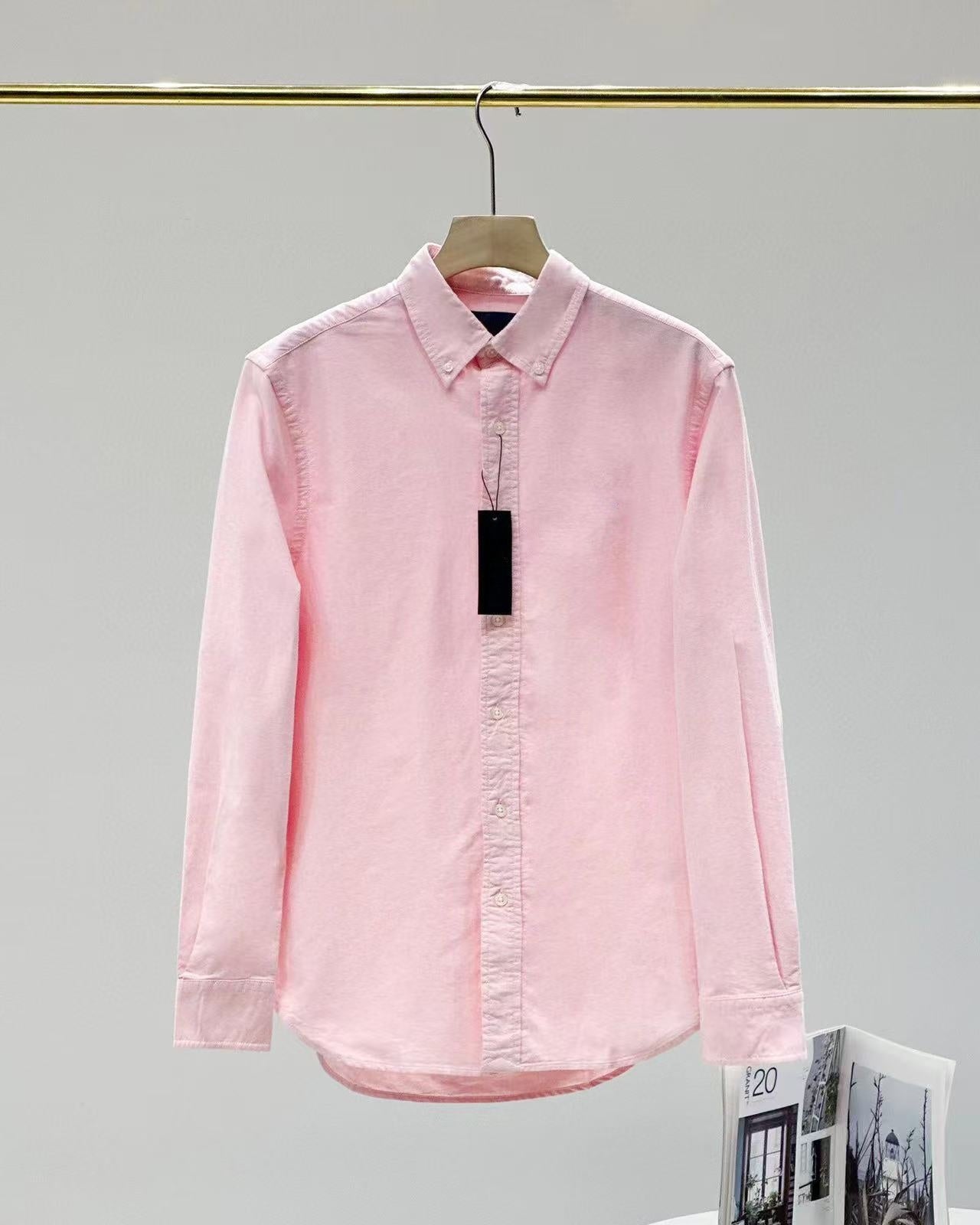 T588-962  Casual loose solid color long sleeved shirt