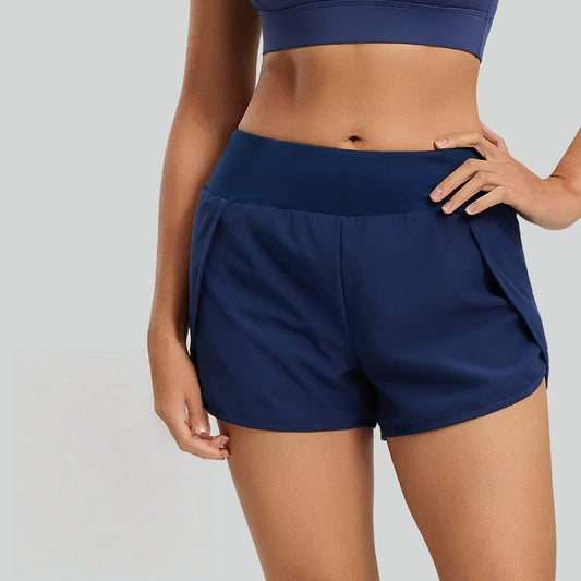 T588-1097  Sports shorts with breathable side pockets, running and fitness yoga pants