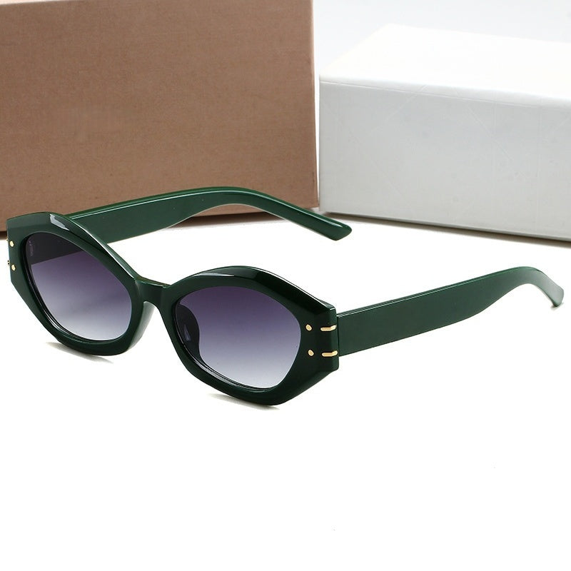 T588-1006 Irregular Hip Hop Sunglasses with Small Frame