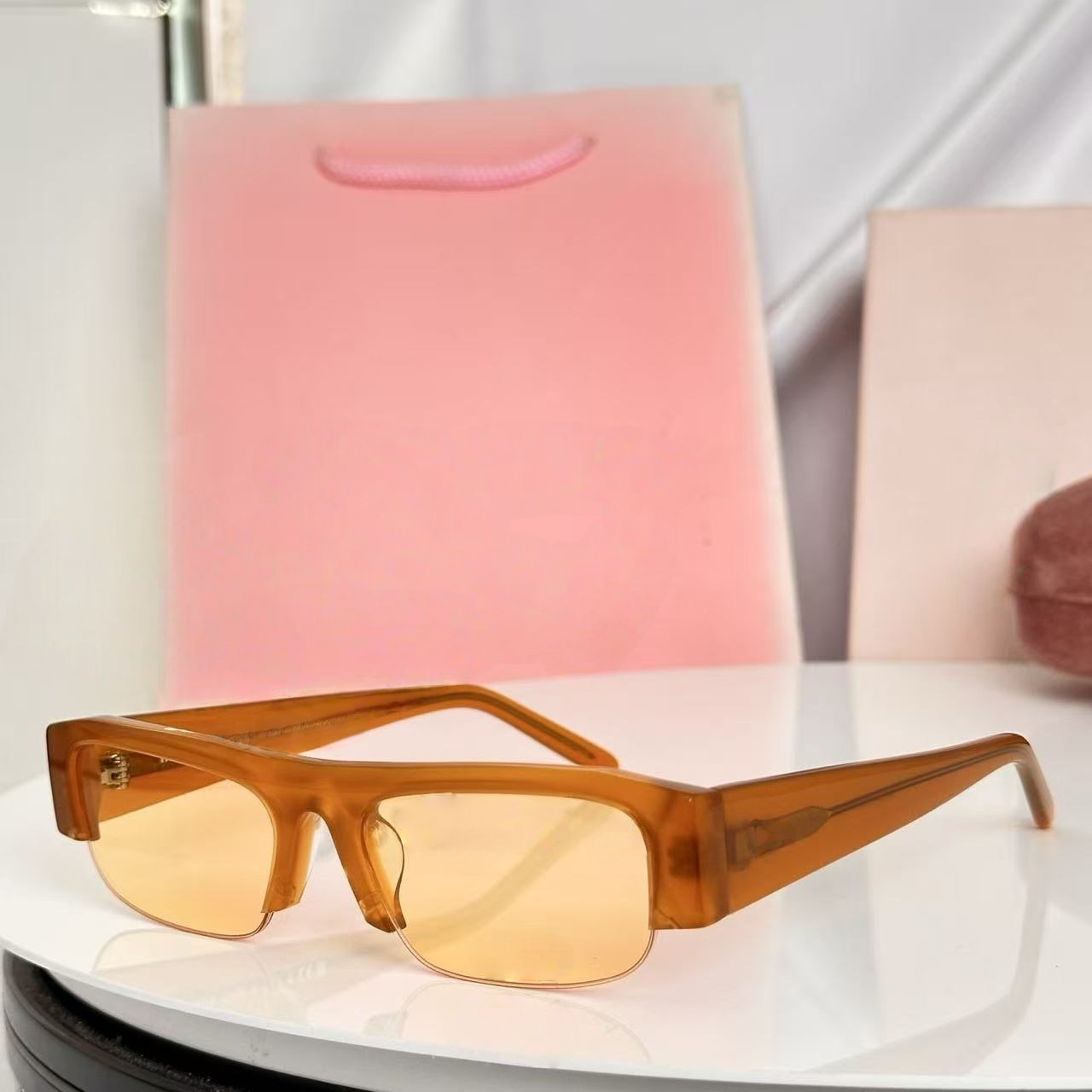 T588-1194   Light blocking, personalized, and versatile half frame glasses