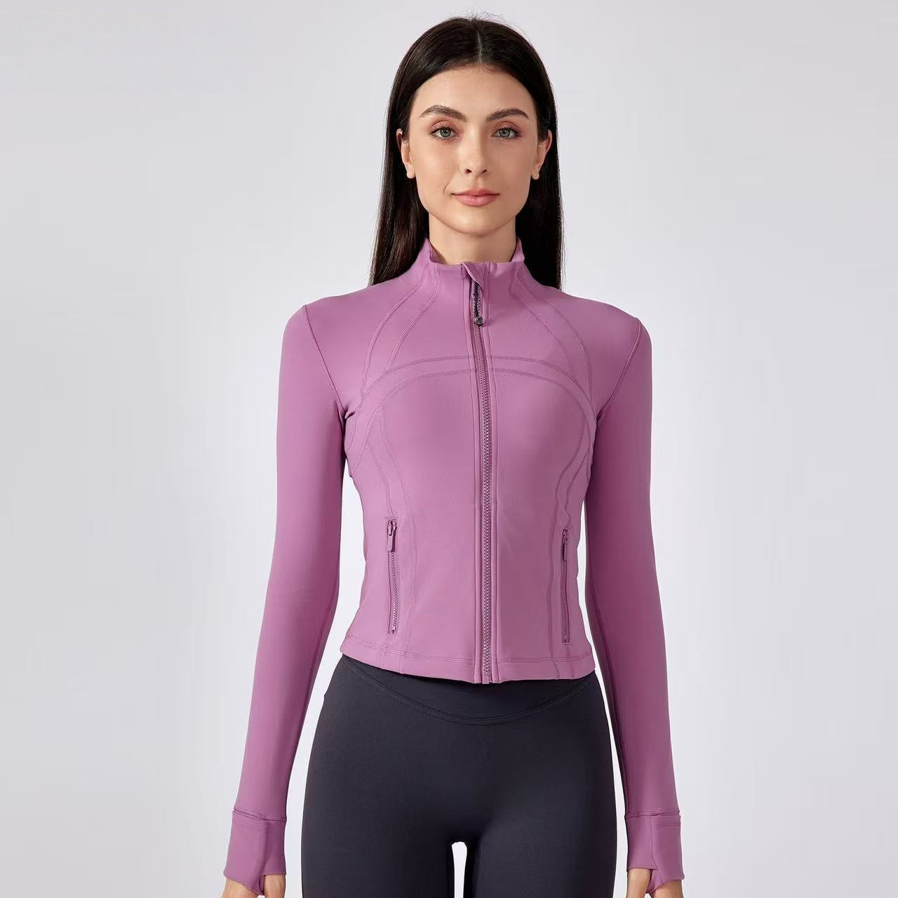 T588-1078  Yoga fitness clothing, long sleeves, slim fit, outdoor