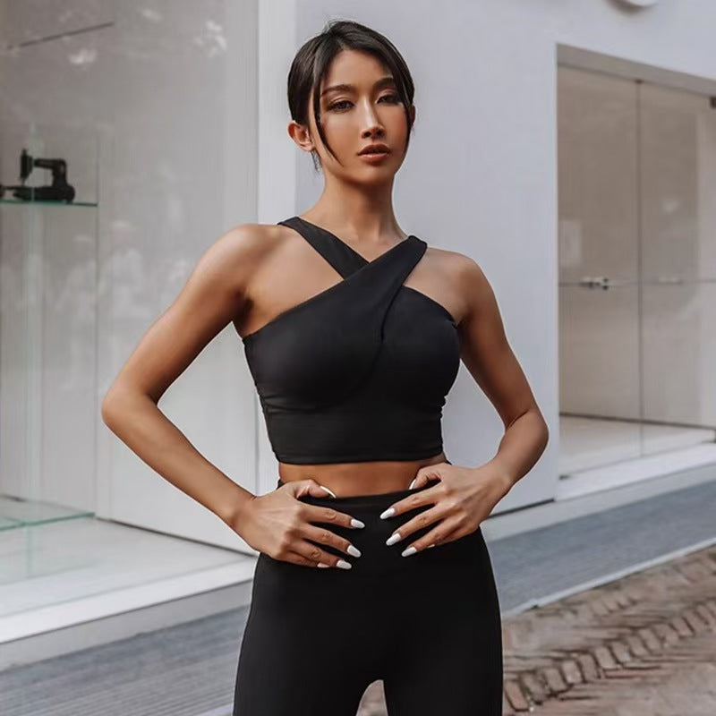 T588-317  High waisted yoga running fitness suit