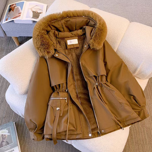 T588-358 Winter Parker hooded wool coat -GYYF