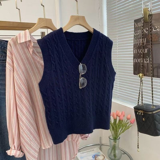 T588-699   Fashion sweater V-neck knit