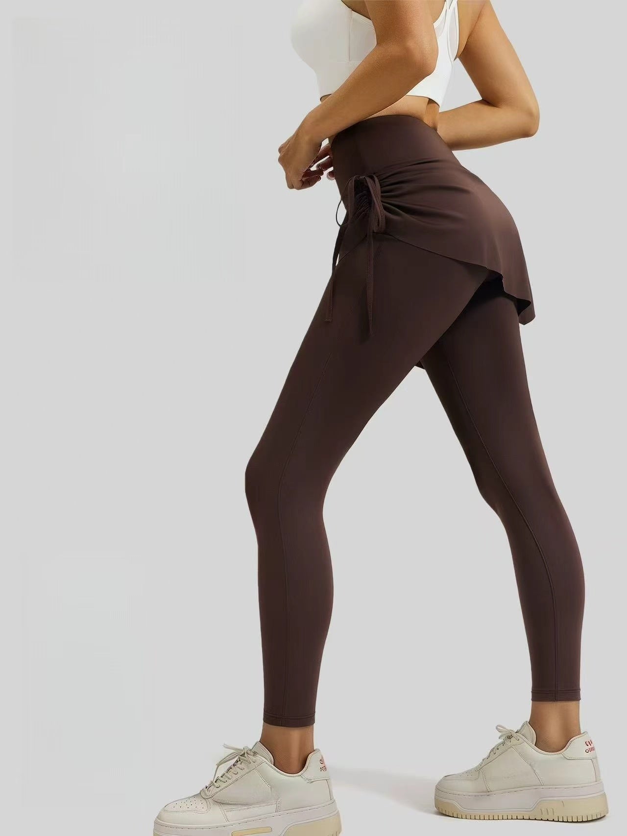 T588-886  Women's drawstring yoga pants, two piece sports pants