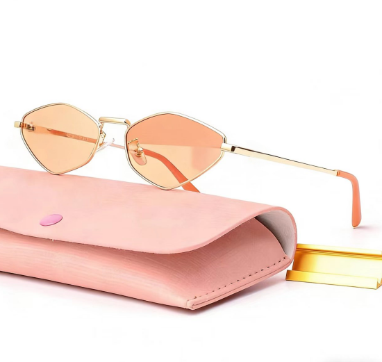 T588-1048    Polygonal women's sun shading personalized sunglasses