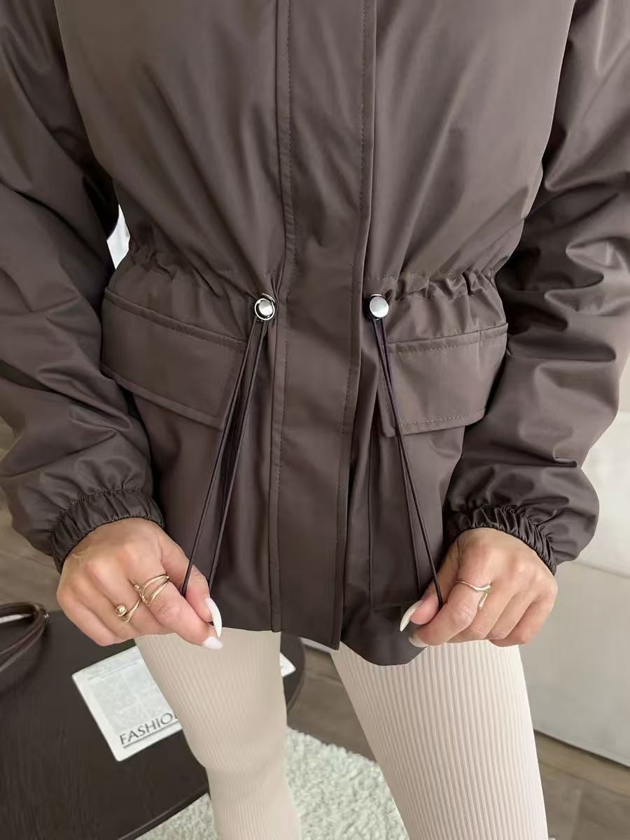 T588-771   Casual women's assault suit hooded drawstring
