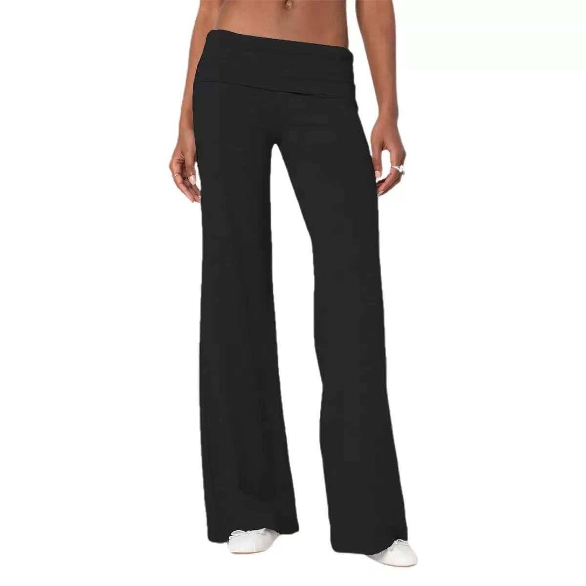T588-975 Colorful comfortable wide leg pants for women